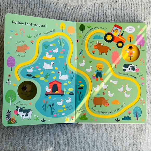 NEW Trace The Trails Follow That Tractor Baby Board Book - Picture 4 of 7